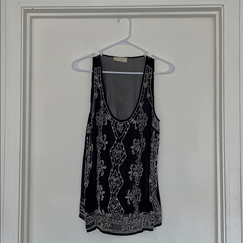 Beaded Sleeveless Top